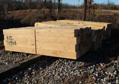 Custom timber package on transport trailer